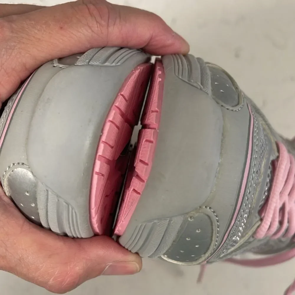 Gravity Defyer Women's G-Defy Super Walk Gray Pink Athletic Shoes 8 US